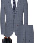 Men's British Casual Business Wedding Gentleman's Suit 2 Piece Set