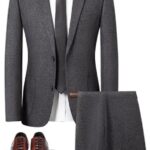 (Suit + Pants) Men's Suit Italian Gentleman Plaid Casual Slim Dress Wedding Formal Occasions 2-piece Set