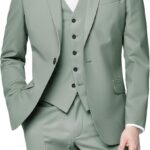 Men 3 Piece Suits Slim Fit Wedding Groomsmen Prom Business Suit One Button Blazer Jacket Vest Pants Tuxedo Set