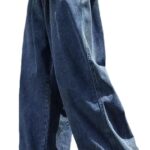 Men's Loose Wide Leg Jeans Straight Baggy Hip hop Streetwear Skateboard Denim Pants