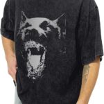 Oversized Graphic Tees Vintage Shirt Men Baggy  Cotton Acid Wash T Shirts Harajuku Streetwear  Aesthetic Top