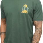 Vintage Graphic Tees for MenRelaxed Fit Lightweight Retro Faded Soft Wash T-Shirt